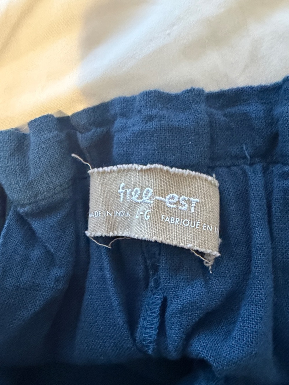 Free People Wide-Leg Pull-On Pants in Teal Blue - Picture 4 of 7
